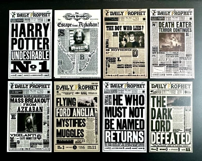 Harry Potter Daily Prophet Newspaper Laminated Flexible Fridge Magnets - Image 1 of 4