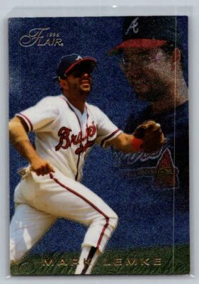 💎1996 Flair Baseball #203 Mark Lemke - Atlanta Braves💎 - Image 1 of 2