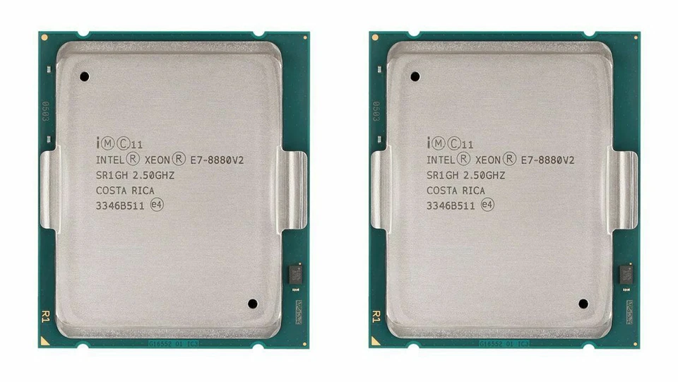 2x Intel Xeon E7-8880V2 15-Core 2.50GHz SR1GH LGA2011 37.5MB Cache Processor CPU - Image 1 of 1