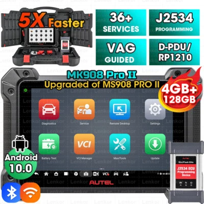 Autel MaxiSys MK908P II MS908S PRO Elite Diagnostic Tool J2534 ECU Program Coding - Image 1 of 4