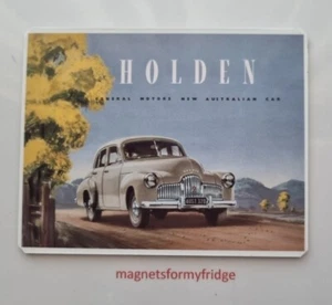 VINTAGE FRONT COVER 1948 HOLDEN SALES BROCHURE FRIDGE MAGNET - M530 PDF - Picture 1 of 1