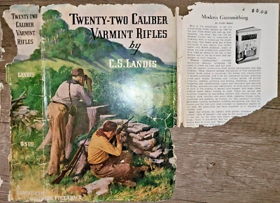 Vtg HC, Twenty-Two Caliber Varmint Rifles by Charles S. Landis, 1947   1st ed. - Image 1 of 4