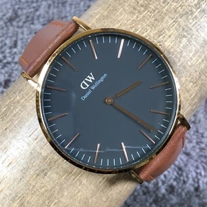 Daniel Wellington Womens B40R19 Classic Leather 40mm Quartz Analog Watch 7 1/4" - Picture 1 of 13