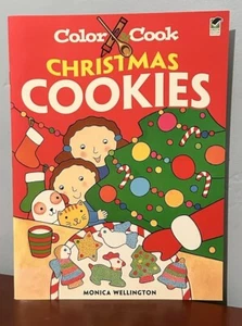 Color Cook Christmas Cookies Coloring Recipe Activity Book Kids 2009 UNUSED  - Picture 1 of 16