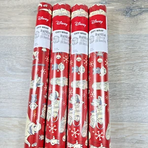 4x Carta da imballaggio regalo Nightmare Before Christmas anni 70 mq (3,33 piedi x 7 iarde) - Foto 1 di 9