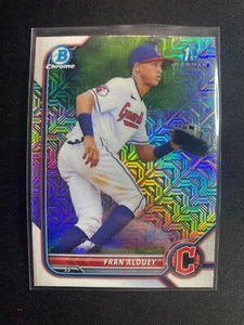 2022 Bowman Chrome Fran Alduey Mega Mojo #BCP-39 1st Prospect Cle Guardians - Picture 1 of 2