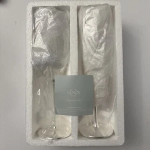 Lenox Bridal Toasting Flutes “True Love” Hearts, Love - Picture 1 of 10