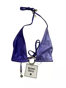 Kulani Kinis Ring Halter Bikini Top in Amethyst - Picture 1 of 5