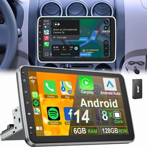 8-Kern 4G 10.1" Autoradio Carplay 6+128G Android 13 GPS 1 DIN Drehbar Bildschirm - Bild 1 von 15