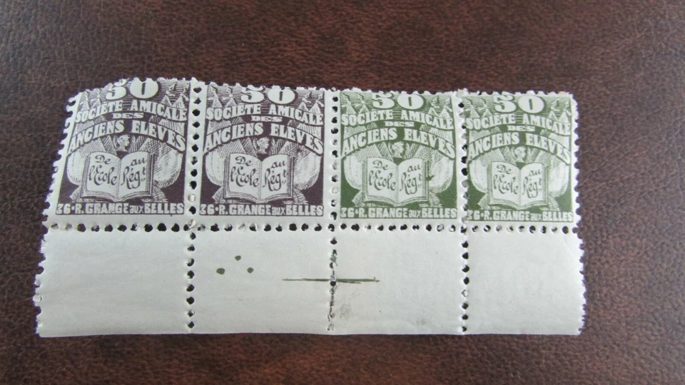 poster stamp cinderella vignette marken bloc anciens eleves regiment vv - Photo 1/1