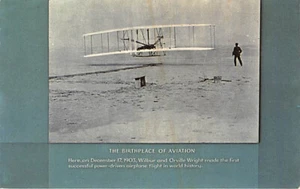 Postal NC: Flight of Wright Brothers, Outer Banks, Carolina del Norte, 1903 - Imagen 1 de 2