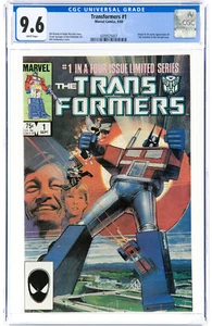 Transformers #1 CGC 9.6 Marvel 1984 1st Appearance! Key Bronze! Q6 427 cm clean - Picture 1 of 2