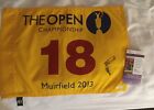 LEE TREVINO signed 2013 THE OPEN British Pin Flag JSA
