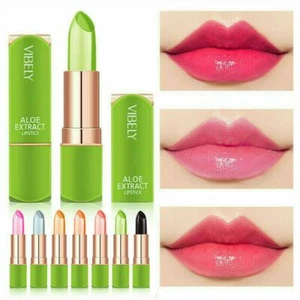 Colour Changing Lipstick Aloe Vera Long Lasting Lip Balm Waterproof Moisturiser - Picture 1 of 23