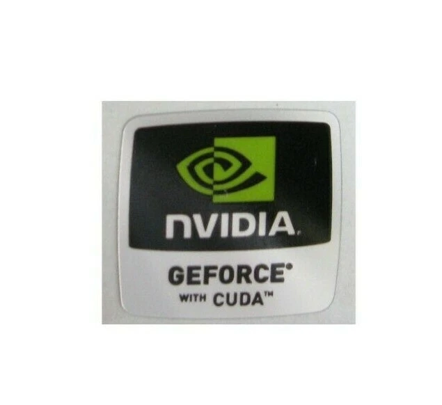1 pcs Sticker for NVIDIA GEFORCE with CUDA Label Logo Decal Badge 18mm x 18mm  - Image 1 of 1