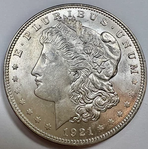1921 D MORGAN DOLLAR - Picture 1 of 2