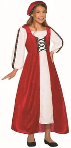 Red Renaissance Faire Dress Girls Costume Size Small 4-6 - Picture 1 of 2