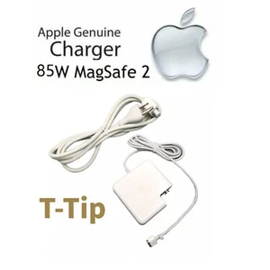 Genuine 85W MagSafe 1 T-Tip Adapter Charger For Apple MacBook Pro & Cord - Picture 1 of 6