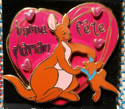 Mint New 2004 Kanga & Roo Mother's Day bonne fête maman Paris LE 900 Disney Pin - Image 1 of 4