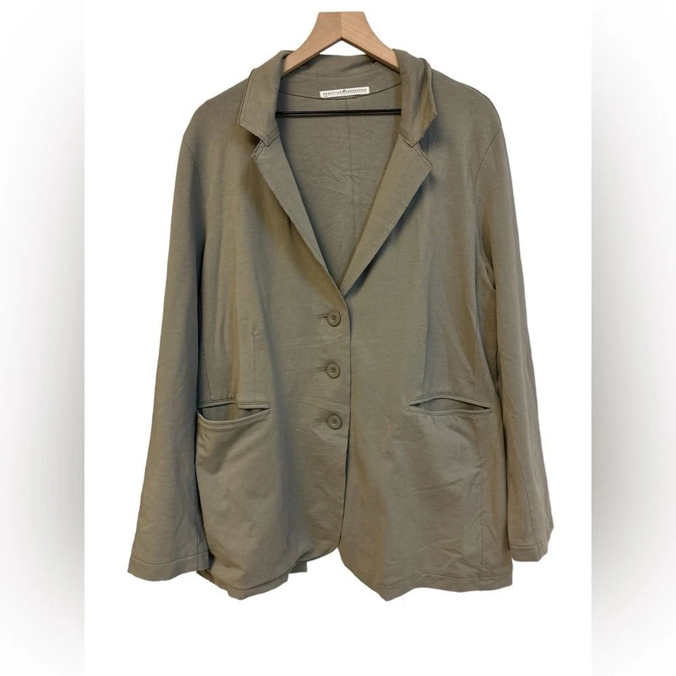 Blazer Peruvian Connection Pima algodón tostado talla L Foto 1 de 4