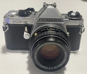 Pentax ME Super 35mm SLR Film Camera + SMC Pentax-M 50mm f/2 Lens - Picture 1 of 6