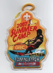 2007 Flaming Arrow Scout Reservation Staff Patch (Gulf Ridge Council), Mint - Picture 1 of 1