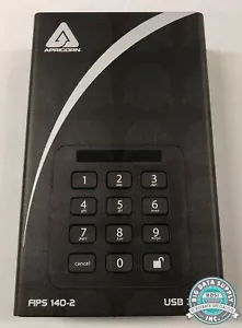 Disco duro externo Apricorn Aegis candado DT FIPS 2 TB parte/N ADT-3PL256F-2000 - Imagen 1 de 5