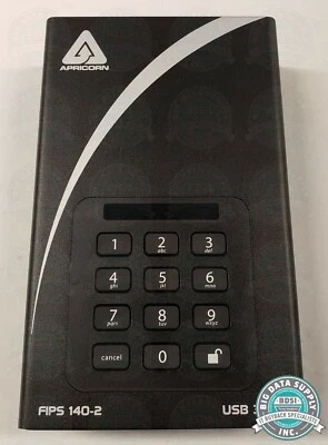 Apricorn Aegis Padlock DT FIPS 2TB External Hard Drive Part/N ADT-3PL256F-2000 - Image 1 of 4