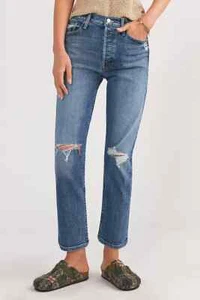 Anthropologie Mother Tomcat Jeans Seriously Truce Distressed Knöchelgröße 31 NEU - Bild 1 von 4