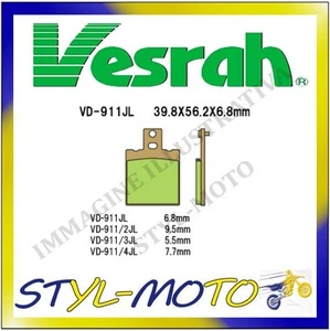 Vd-911Jl Rear Sintered Brake Pads Vesrah Ducati 748 750 Sps 2000 - Picture 1 of 1