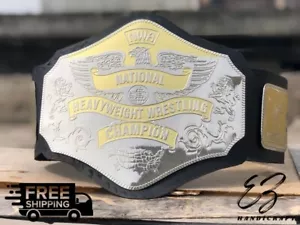 New National Nwa Replica Heavyweight Championship Wrestling Belt 2mm Brass - Picture 1 of 6