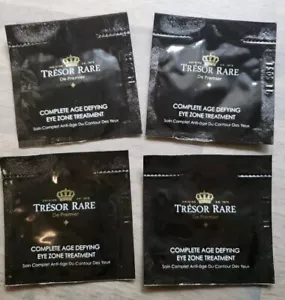TRESOR RARE 4 SAMPLES COMPLETE AGE DEFYING EYE ZONE TREATMENT TRAVEL SAMPLES - Picture 1 of 3
