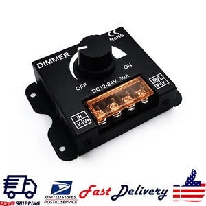 DC12-24V 30A LED Dimmer Adjustable Voltage Regulator Brightness Controller - Picture 1 of 16