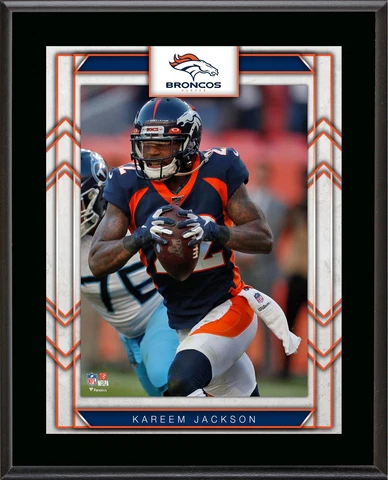 Kareem Jackson Denver Broncos 10.5" x 13" Player Sublimated Plaque Cover