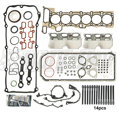 Juego completo de juntas y pernos de cabeza para 01-06 BMW 325Ci 325i 530i X3 X5 Z4 2,5 L 3,0 L Foto 1 de 4