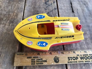 Vintage Ideal Plastic Boat 1968 Esso Avenger J-4 - Picture 1 of 4