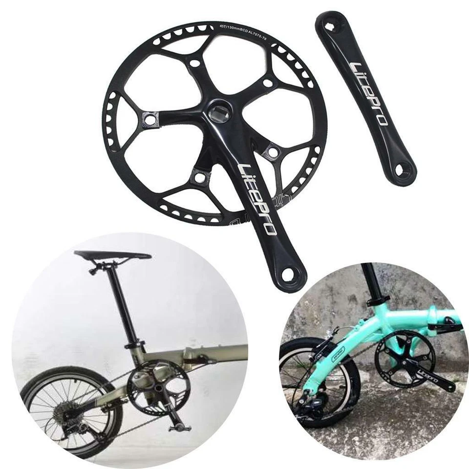 Folding Bike Chainring Wide Single 3-8 Speed 130BCD 45T-58T  Chainwheel Sprocket - Image 1 of 1