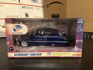 NEW! ‘49 Mercury “Lead Sled” Coin Bank CarQuest/1st Gear DieCast 1:25 NRFB MIB - Picture 1 of 12
