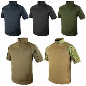 Condor 101144 Moisture Breathable Tactical 1/4 Zip Short Sleeve Combat Shirt - Picture 1 of 22