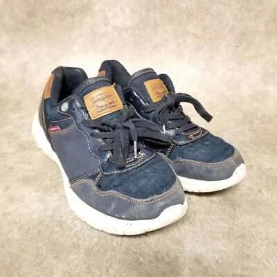 Tenis informales con cordones textiles azules talla 5,5 Levis para niños Foto 1 de 4