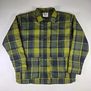 Marmot Mountain Works Lanigan Flannel Chore Coat Insulated Shirt Green Men's XL - Picture 1 of 10