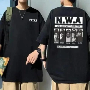 Vintage 90s Nwa Gangster Band Short Sleeve T-Shirt High Quality Cotton T Shirt R - Bild 1 von 9
