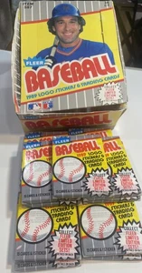 Tarjetas de béisbol Fleer 1989 paquetes de cera sellados - 13 paquetes más caja - Imagen 1 de 6