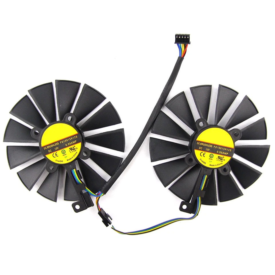 FD10015H12S Suitable For ASUS STRIX-R9 380 GTX970 980 980ti GAMING Graphics Fan - Image 1 of 4