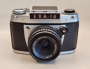 Vintage Spiegelreflexkamera 35mm EXA-1a Domiplan f2.8/50 mit Objektiv Germany - Bild 1 von 18
