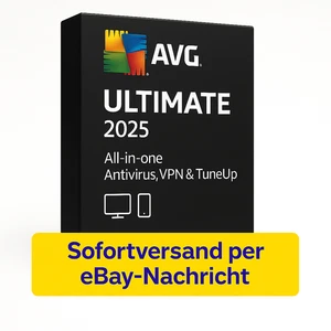 AVG ULTIMATE 2025 1, 3, 10 PC / Geräte 1 Jahr | AntiVirus, Tuneup, VPN | DE - Bild 1 von 1