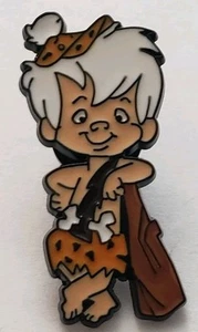Bamm Bamm Rubble The Flintstones Cartoon Hanna-Barbera Lapel Hat Bookbag Pin - Picture 1 of 7