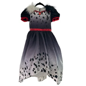 Disney Villains Crella De Vil Costume Dress Girls M (8-10) Hi/Low 101 Dalmations - Picture 1 of 7