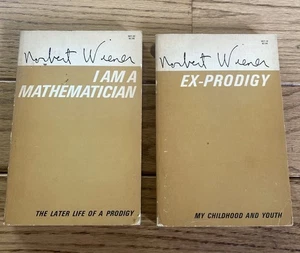 NORBERT WIENER- I Am A Mathematician & Ex-Prodigy - Lot Of 2- Paperbacks Good - Imagen 1 de 22