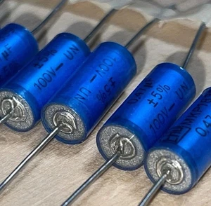 4 Stück - ERO MKP1839 - 0,47uF 100V - Axial Roederstein Folienkondensator NOS - Picture 1 of 3